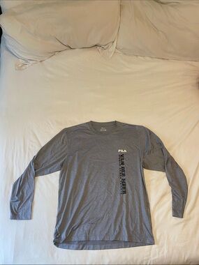 Fila Men’s Long Sleeve Performance Tee - Gray
